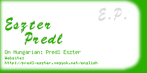 eszter predl business card